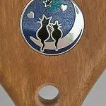 Moon cats lucet artwork close up