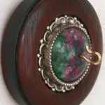 Ruby in Fuchsite side view