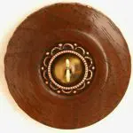 Tiger Eye gemstone ringspindle front view