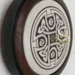 celtic cross two inch walnut whorl side view