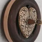 heart of gold two inch walnut whorl side view