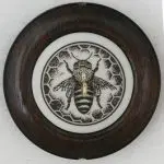 honeybee two inch walnut whorl front view