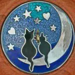 moon cats 2 inch cherry whorl close up view