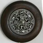 nordic dragons 2 inch walnut whorl front view