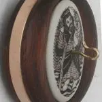 saint christopher two inch walnut whorl side view