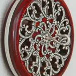 silver art nouveau filigree special edition through hook side view