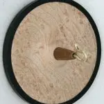 solid birds eye maple black finish ring