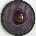 Solid purpleheart two inch whorl