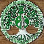 Celtic druid tree of life Ringspindle close up