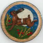 Hare at the full moon Ringspindle front view