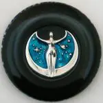 Star goddess ebony whorl Ringspindle front view