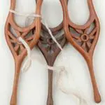 Three lucets laying on white background