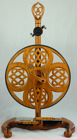 Celtic hearts spinning wheel