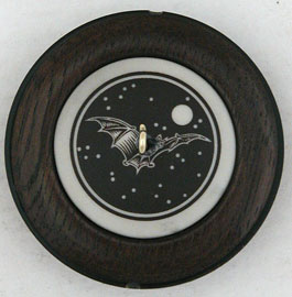 bat two inch walnut whorl front view