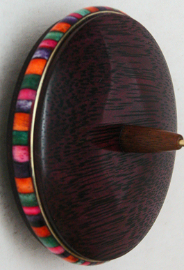 Purpleheart rainbow spindle