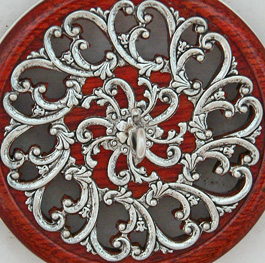 silver art nouveau filigree special edition through hook close up