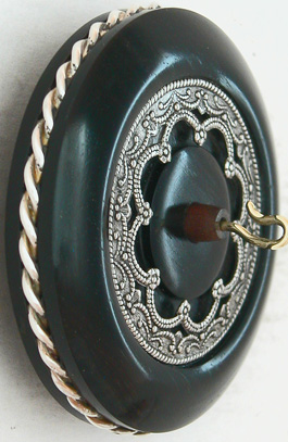 silver lace special edition two 1/8 inch ebony whorl side view