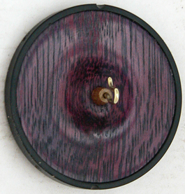 Solid purpleheart two inch whorl