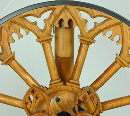 Architecture spinning wheel detail