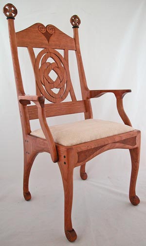 Celtic cross spinning chair