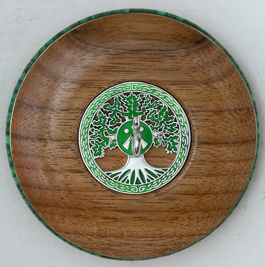 Celtic druid tree of life Ringspindle front view