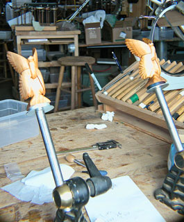 Butterfly chair figureheads carving completed 