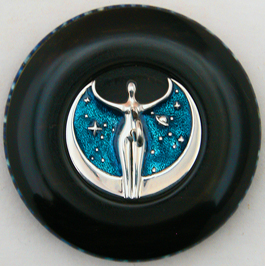 Star goddess ebony whorl Ringspindle front view